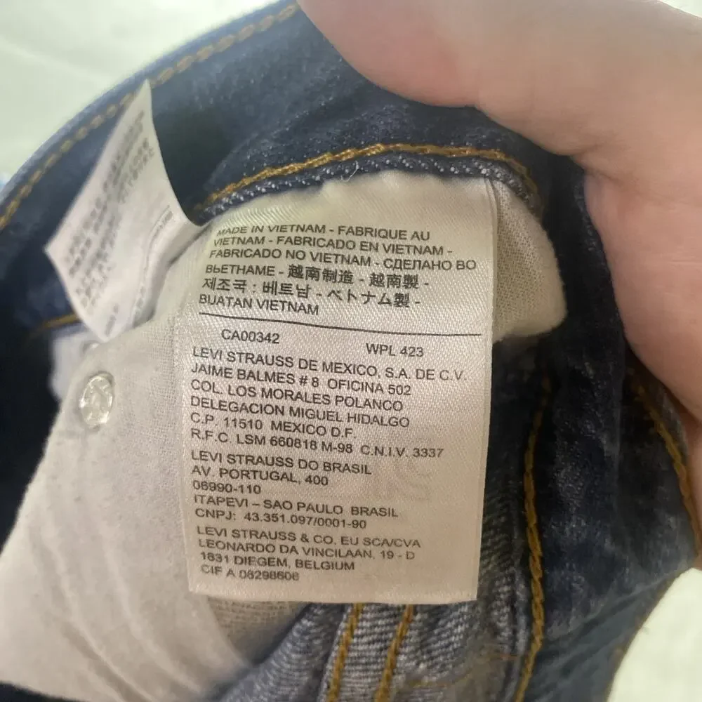 Levi's 559 Jeans Mens 36x32 ACTUAL Relaxed Straight Blue Denim Classic